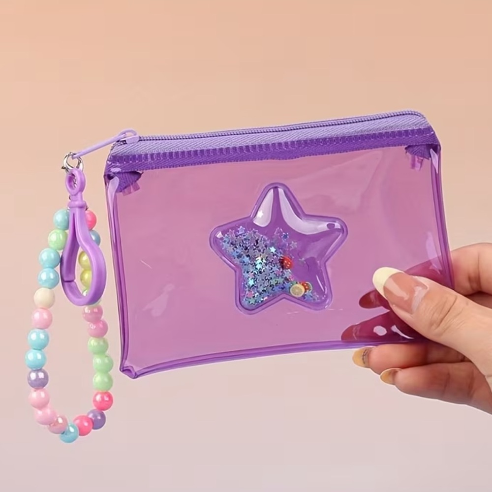 NWT Remi Essentials Purple Star Wristlet